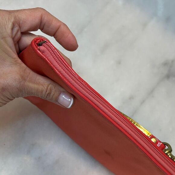 Coach Amanda Sateen Horse & Carriage Large Wristlet Clutch Bag - Picture 13 of 16